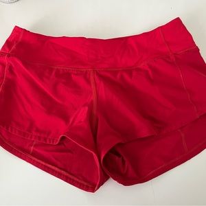 Lululemon dark red speed ups size 4